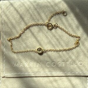 ✨Marrin Costello 14k Gold-plated Solitaire Bezel Bracelet ✨